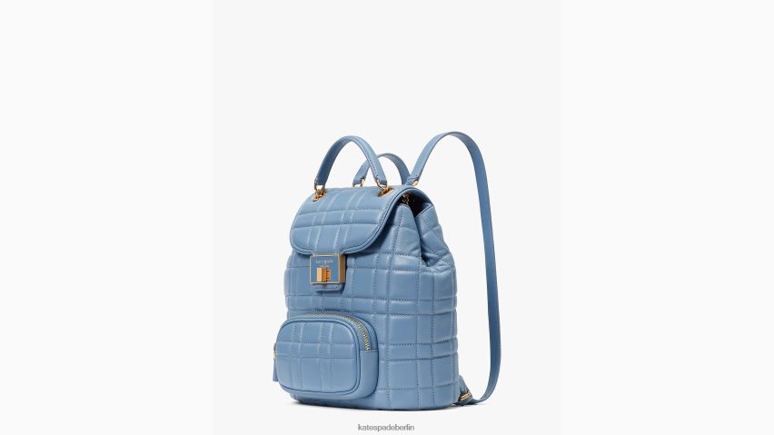 de Kate Spade Frauen Evelyn gesteppter kleiner Rucksack Mantablau NB82J2288 Zubehör