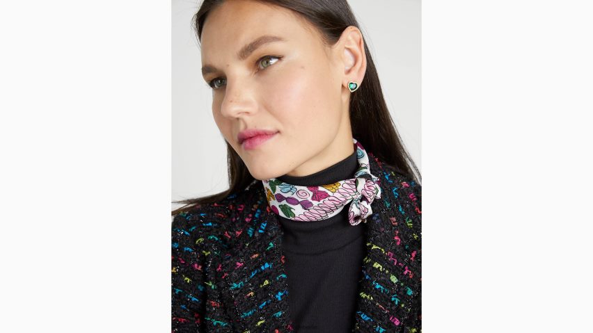 de Kate Spade Frauen Festliches Seidenhalstuch mit Süßigkeiten multi NB82J21447 Zubehör