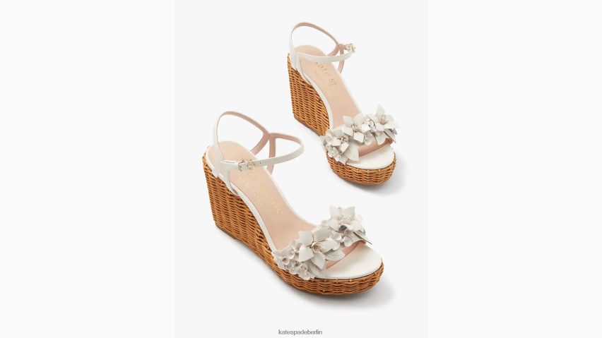 de Kate Spade Frauen Fiori-Plateaukeile Pergament NB82J2510 Schuhwerk