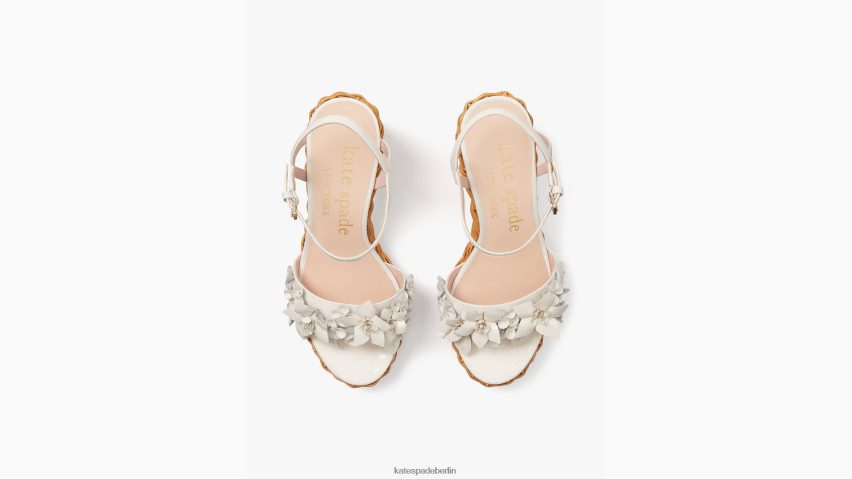 de Kate Spade Frauen Fiori-Plateaukeile Pergament NB82J2510 Schuhwerk