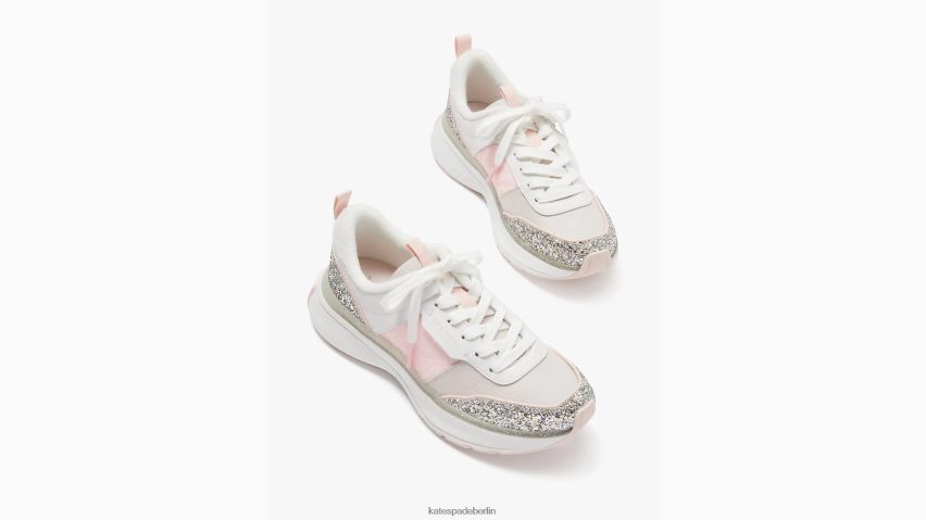 de Kate Spade Frauen Flash-Glitzer-Sneaker Silber-Multi NB82J2554 Schuhwerk