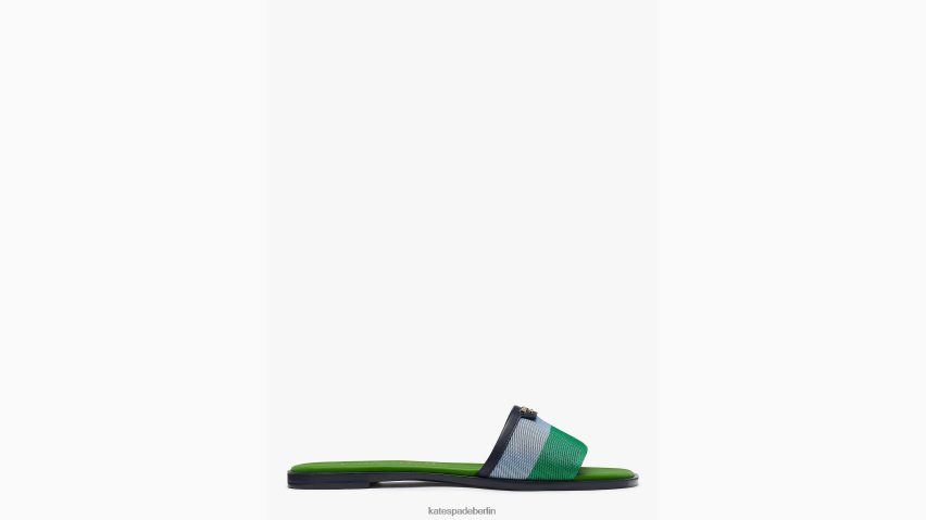 de Kate Spade Frauen Flash-Slide-Sandalen Grün blau NB82J2497 Schuhwerk