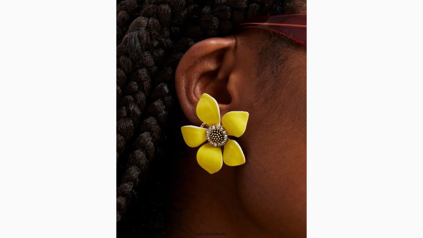 de Kate Spade Frauen Flower-Power-Ledernieten gelbes Multi NB82J21014 Zubehör