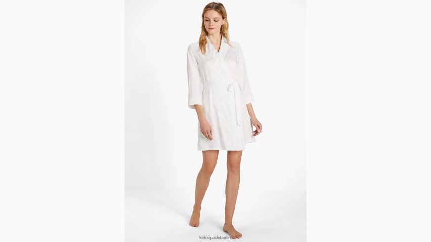 de Kate Spade Frauen Frau Robe cremefarbener Punkt NB82J2835 Bekleidung