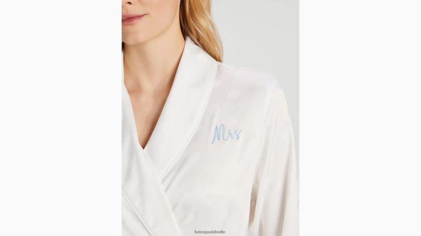 de Kate Spade Frauen Frau Robe cremefarbener Punkt NB82J2835 Bekleidung