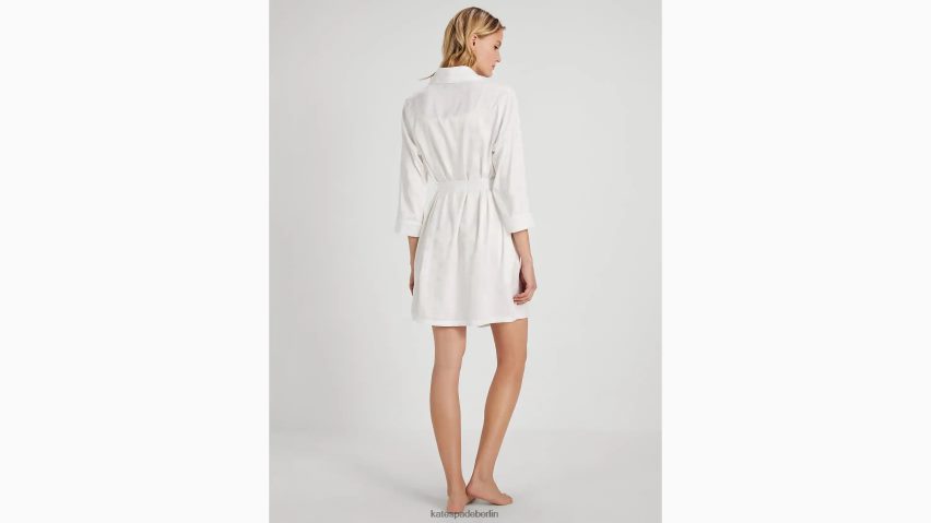 de Kate Spade Frauen Frau Robe cremefarbener Punkt NB82J2835 Bekleidung