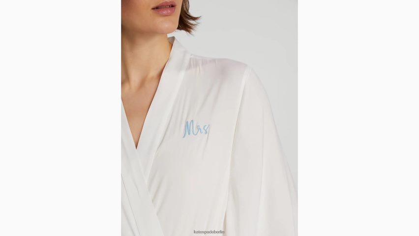 de Kate Spade Frauen Frau lange Robe cremefarben NB82J2837 Bekleidung