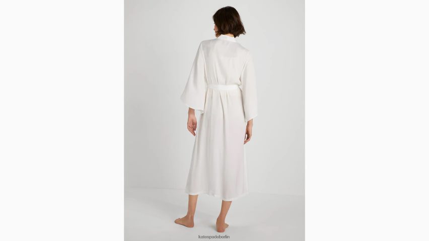 de Kate Spade Frauen Frau lange Robe cremefarben NB82J2837 Bekleidung