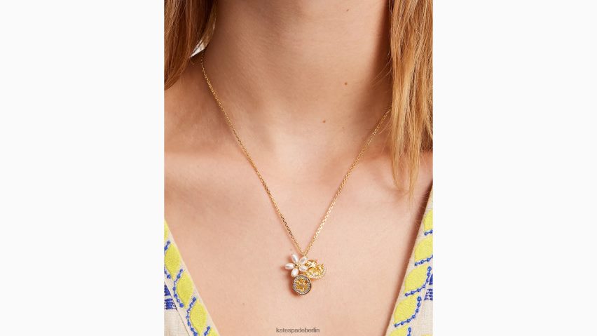 de Kate Spade Frauen Fresh-Squeeze-Cluster-Anhänger gelbes Multi NB82J21003 Zubehör