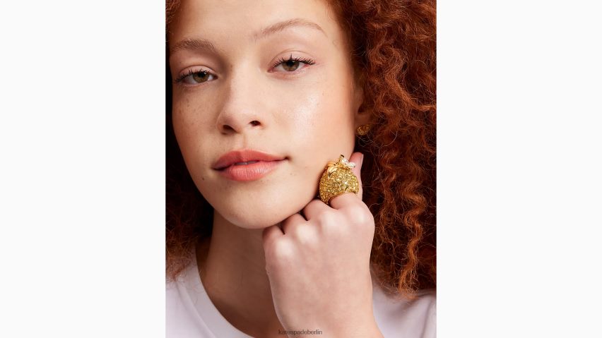 de Kate Spade Frauen Fresh-Squeeze-Cocktail-Ring gelbes Multi NB82J21009 Zubehör