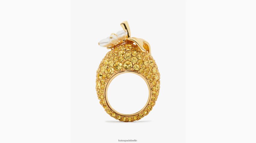 de Kate Spade Frauen Fresh-Squeeze-Cocktail-Ring gelbes Multi NB82J21009 Zubehör