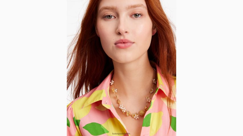 de Kate Spade Frauen Fresh-Squeeze-Halskette gelbes Multi NB82J21004 Zubehör