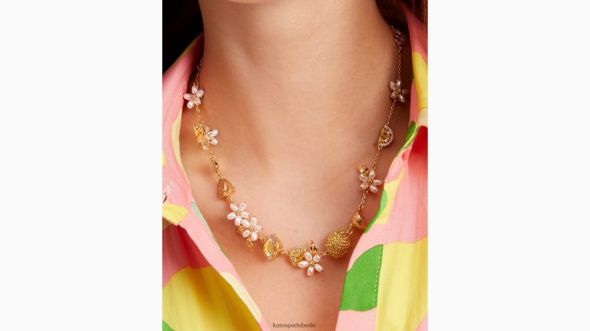 de Kate Spade Frauen Fresh-Squeeze-Halskette gelbes Multi NB82J21004 Zubehör