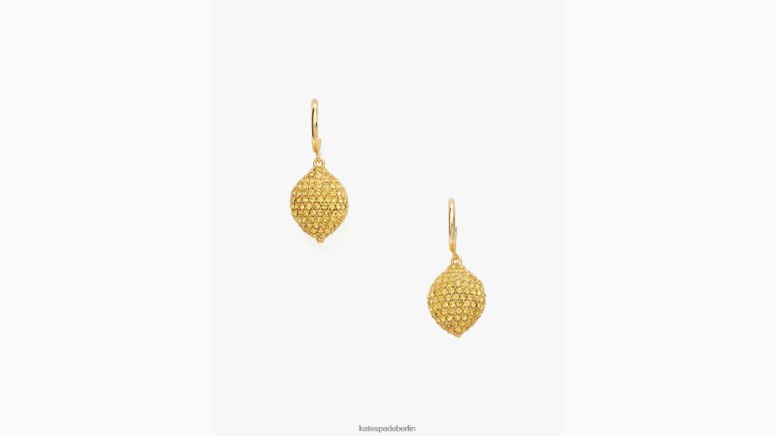 de Kate Spade Frauen Fresh Squeeze Huggie-Tropfenohrringe gelbes Multi NB82J21001 Zubehör