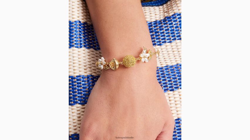 de Kate Spade Frauen Fresh-Squeeze-Streulinien-Armband gelbes Multi NB82J21002 Zubehör
