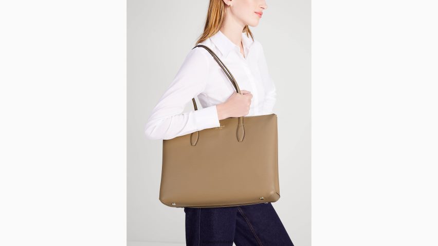 de Kate Spade Frauen Ganztägige große Tragetasche mit Reißverschluss zeitloses Taupe NB82J279 Zubehör