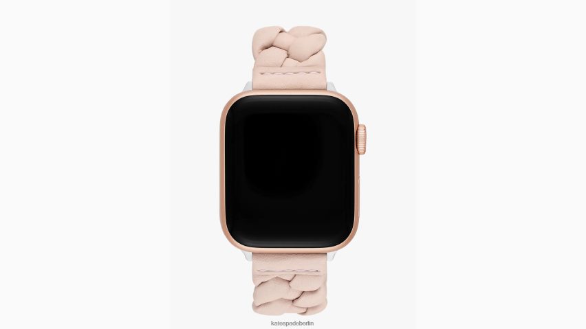 de Kate Spade Frauen Geflochtenes Lederband 38–49 mm für Apple Watch erröten NB82J21064 Zubehör