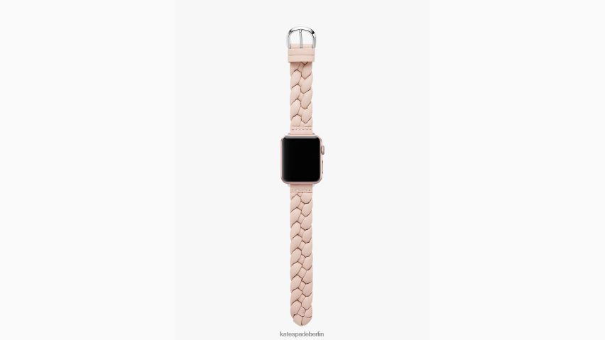 de Kate Spade Frauen Geflochtenes Lederband 38–49 mm für Apple Watch erröten NB82J21064 Zubehör