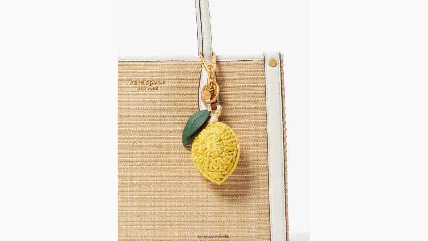 de Kate Spade Frauen Gehäkelter Schlüsselanhänger mit Zitronentropfenperlen Löwenzahngelb multi NB82J21302 Zubehör