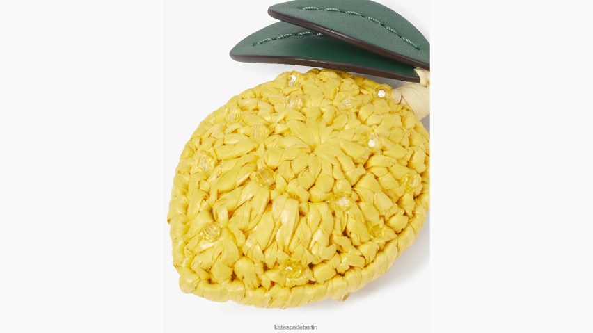 de Kate Spade Frauen Gehäkelter Schlüsselanhänger mit Zitronentropfenperlen Löwenzahngelb multi NB82J21302 Zubehör