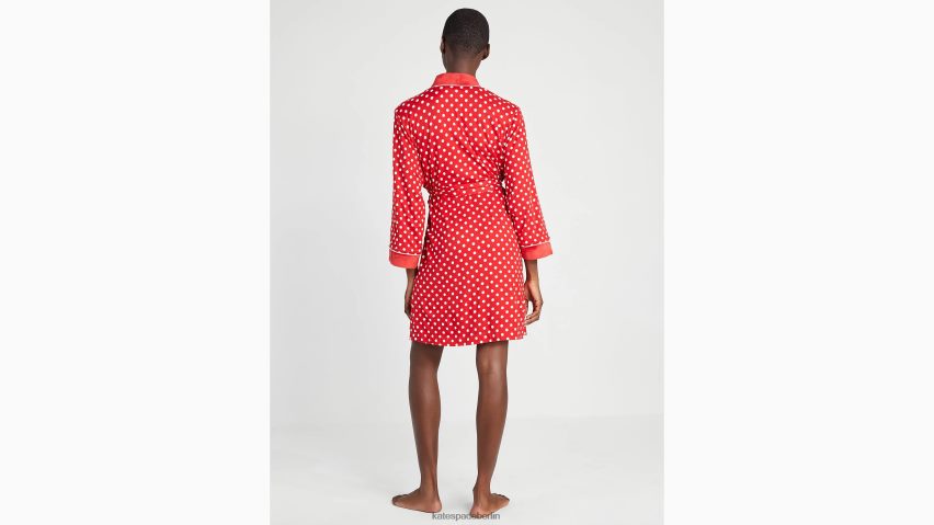 de Kate Spade Frauen Gepunkteter Damenmantel weißer Damenpunkt NB82J2932 Bekleidung