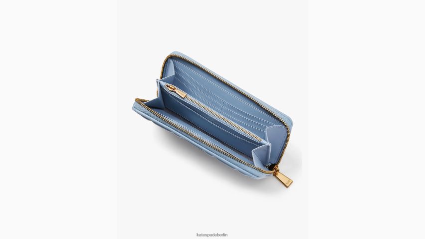 de Kate Spade Frauen Gesteppte kontinentale Brieftasche mit umlaufendem Reißverschluss von Evelyn Mantablau NB82J2395 Zubehör