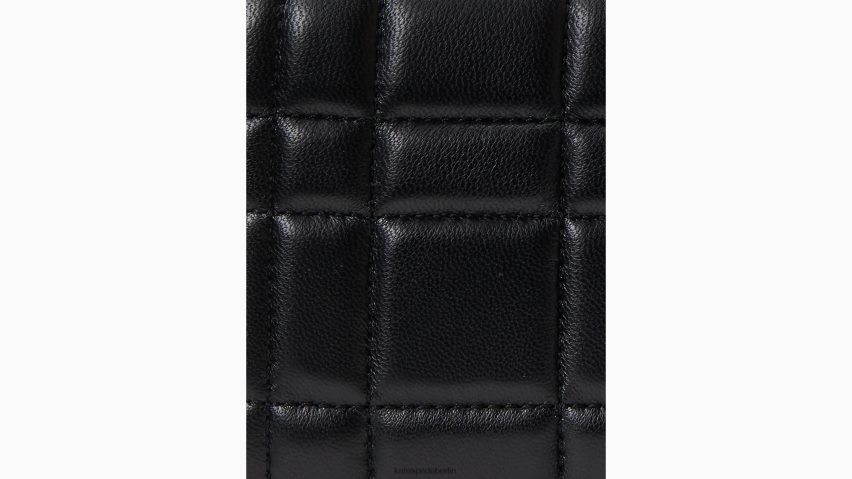 de Kate Spade Frauen Gesteppte kontinentale Brieftasche mit umlaufendem Reißverschluss von Evelyn Schwarz NB82J2396 Zubehör