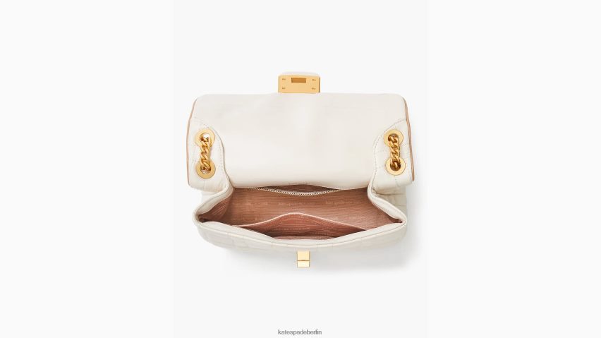 de Kate Spade Frauen Gesteppte mittelgroße wandelbare Umhängetasche von Evelyn Elfenbein NB82J2318 Zubehör