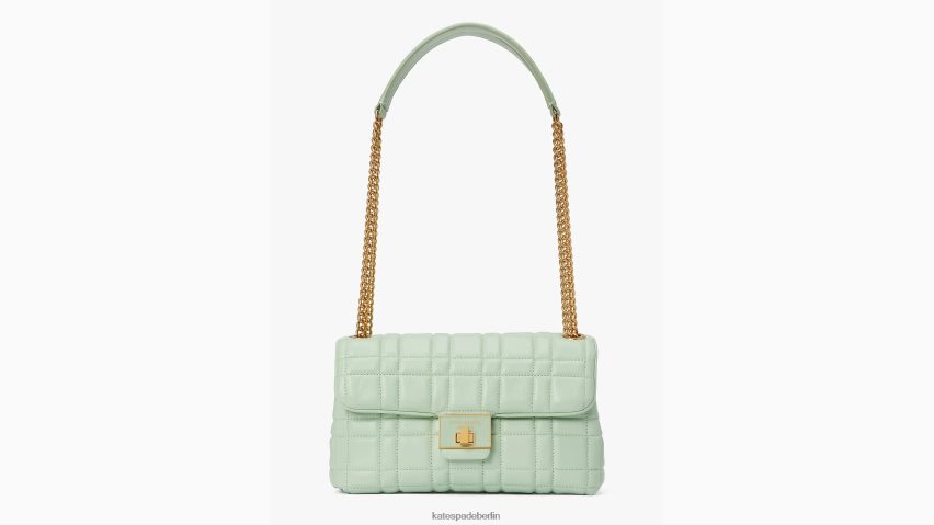 de Kate Spade Frauen Gesteppte mittelgroße wandelbare Umhängetasche von Evelyn Pistaziencreme NB82J2317 Zubehör