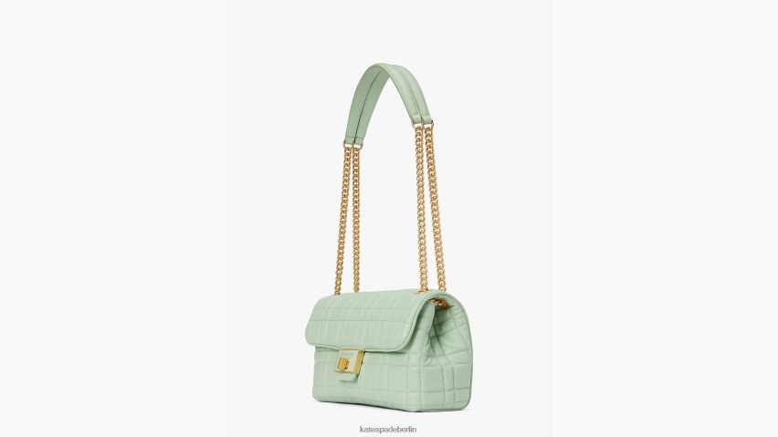 de Kate Spade Frauen Gesteppte mittelgroße wandelbare Umhängetasche von Evelyn Pistaziencreme NB82J2317 Zubehör