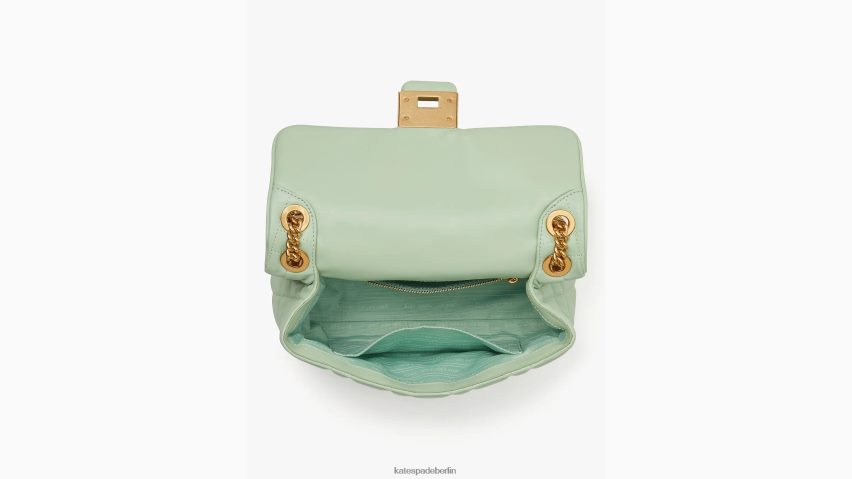 de Kate Spade Frauen Gesteppte mittelgroße wandelbare Umhängetasche von Evelyn Pistaziencreme NB82J2317 Zubehör