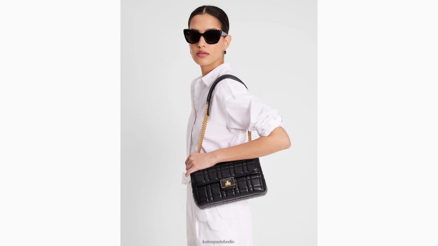 de Kate Spade Frauen Gesteppte mittelgroße wandelbare Umhängetasche von Evelyn Schwarz NB82J2319 Zubehör