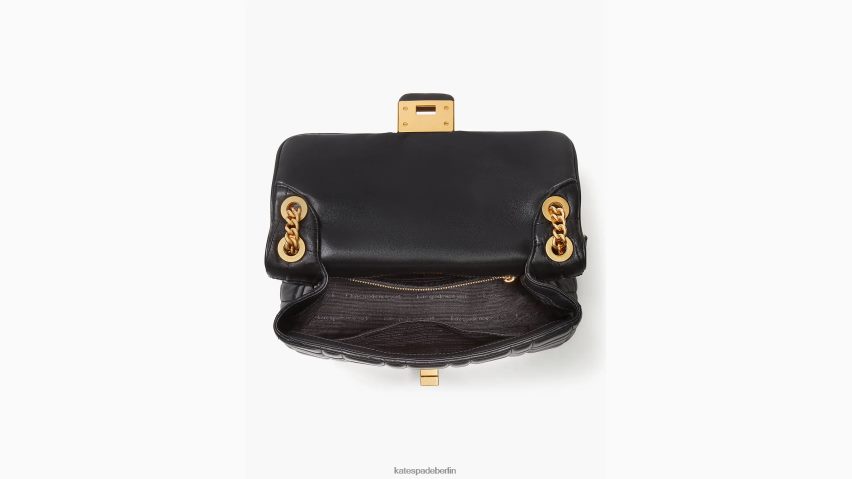 de Kate Spade Frauen Gesteppte mittelgroße wandelbare Umhängetasche von Evelyn Schwarz NB82J2319 Zubehör