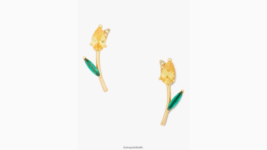 de Kate Spade Frauen Gewächshaus-Tulpenstecker gelbes Multi NB82J21045 Zubehör