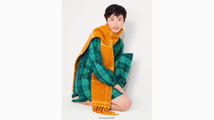 de Kate Spade Frauen Gewächshaus kariertes Ella-Kleid Pinienhain NB82J2905 Bekleidung