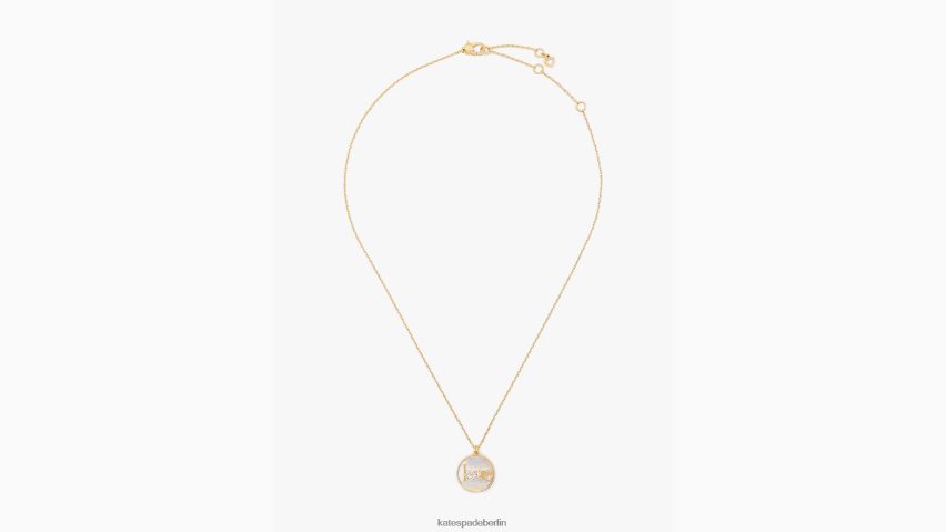 de Kate Spade Frauen Glücksbringer Liebesanhänger creme/gold NB82J21237 Zubehör