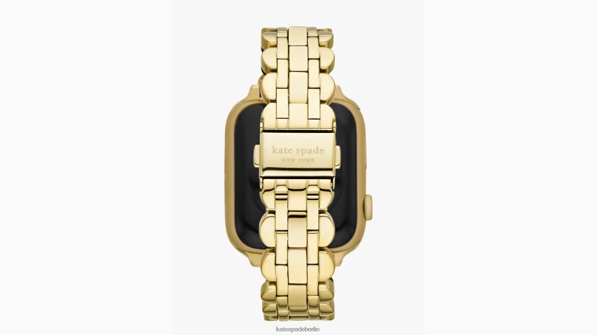 de Kate Spade Frauen Goldfarbenes gewelltes Edelstahlarmband mit 38/40-mm-Band für die Apple Watch Gold NB82J21148 Zubehör