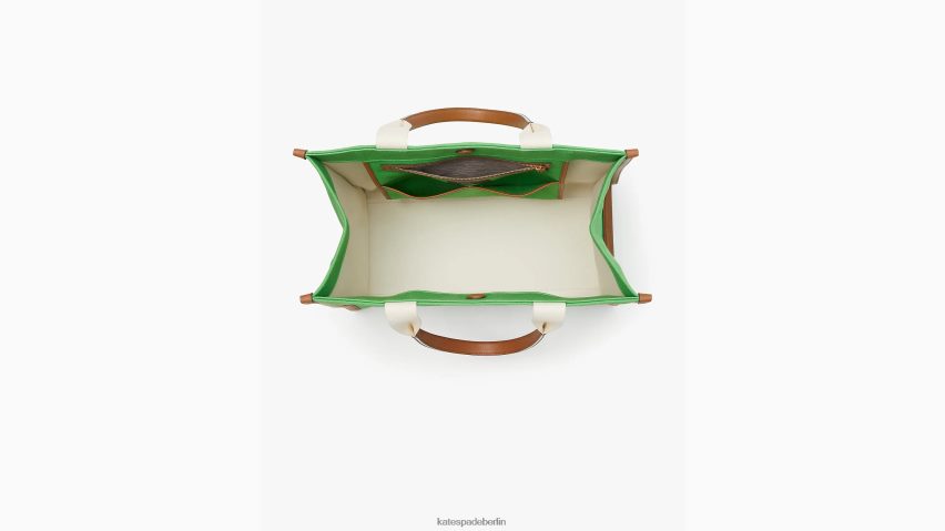 de Kate Spade Frauen Große Canvas-Tasche von Alexander Girard x New York Grün NB82J217 Zubehör