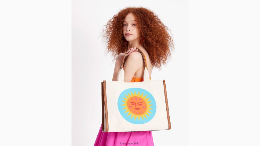 de Kate Spade Frauen Große Canvas-Tasche von Alexander Girard x New York multi NB82J218 Zubehör