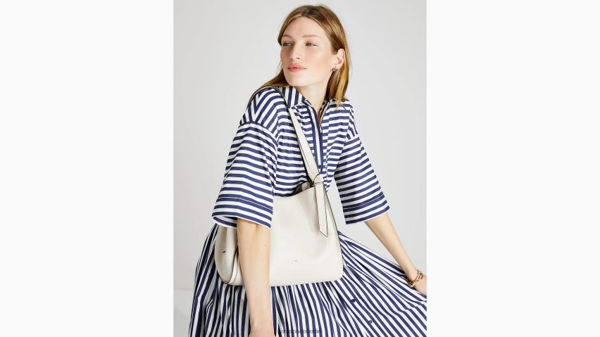 de Kate Spade Frauen Große Knoten-Umhängetasche Creme NB82J2146 Zubehör