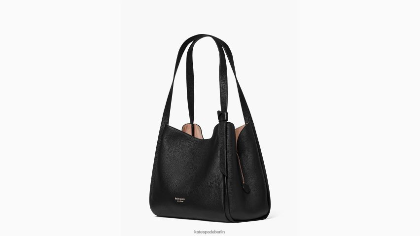 de Kate Spade Frauen Große Knoten-Umhängetasche Schwarz NB82J2143 Zubehör