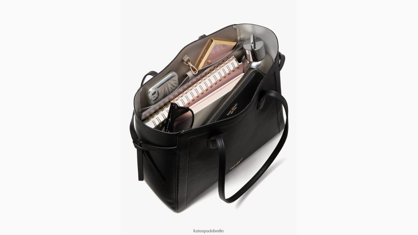 de Kate Spade Frauen Große Knotentasche Schwarz NB82J2302 Zubehör