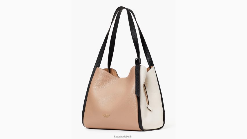 de Kate Spade Frauen Große Umhängetasche in Knott-Farbblockoptik Kraftpapier multi NB82J2156 Zubehör