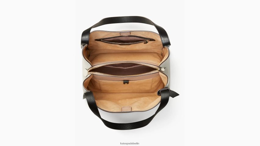 de Kate Spade Frauen Große Umhängetasche in Knott-Farbblockoptik Kraftpapier multi NB82J2156 Zubehör