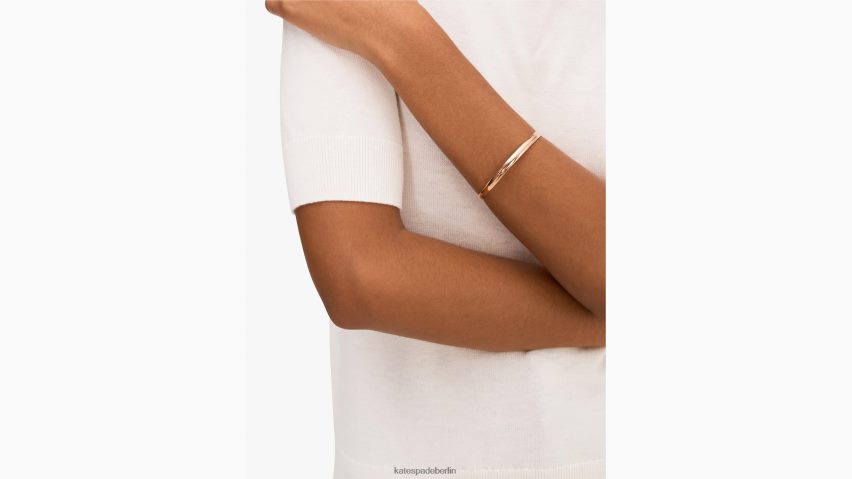 de Kate Spade Frauen Halten Sie inne und riechen Sie den Rosen-Idiom-Armreif Roségold NB82J21088 Zubehör