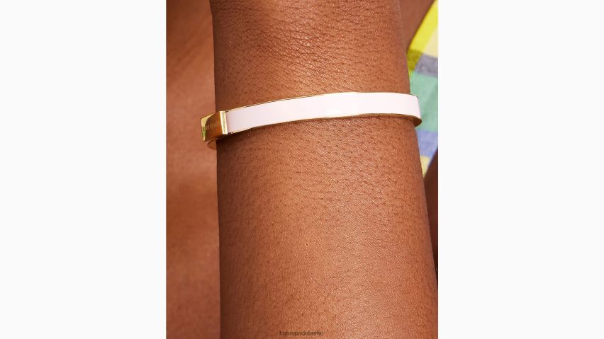 de Kate Spade Frauen Halten Sie inne und riechen Sie den dünnen Idiom-Armreif der Rosen erröten NB82J21031 Zubehör