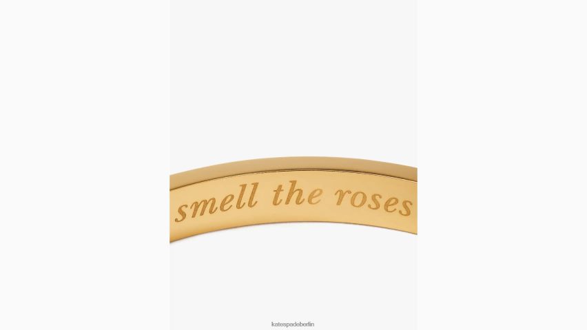 de Kate Spade Frauen Halten Sie inne und riechen Sie den dünnen Idiom-Armreif der Rosen erröten NB82J21031 Zubehör