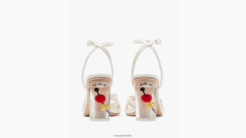 de Kate Spade Frauen Happy-Hour-Sandalen Creme NB82J2549 Schuhwerk