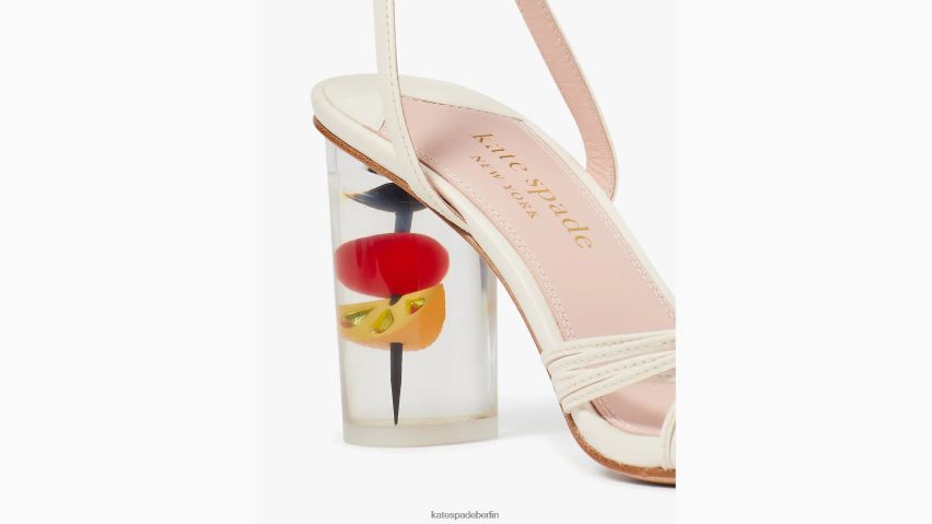 de Kate Spade Frauen Happy-Hour-Sandalen Creme NB82J2549 Schuhwerk