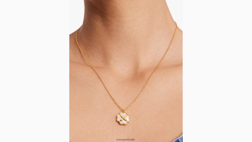 de Kate Spade Frauen Heritage Bloom-Anhänger creme/gold NB82J21093 Zubehör